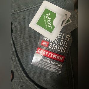 Craftsman Canvas carpenter pants in dark green
